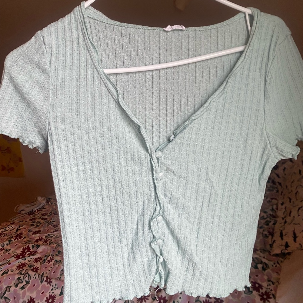 * Cotton On* Mint Green Button Top
